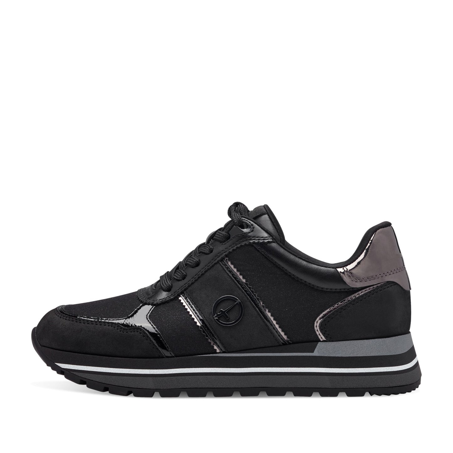 Women's Black Fashion Sneakers