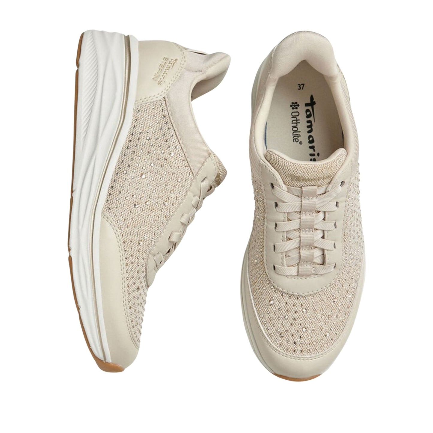 Women's Beige Fashion Sneakers