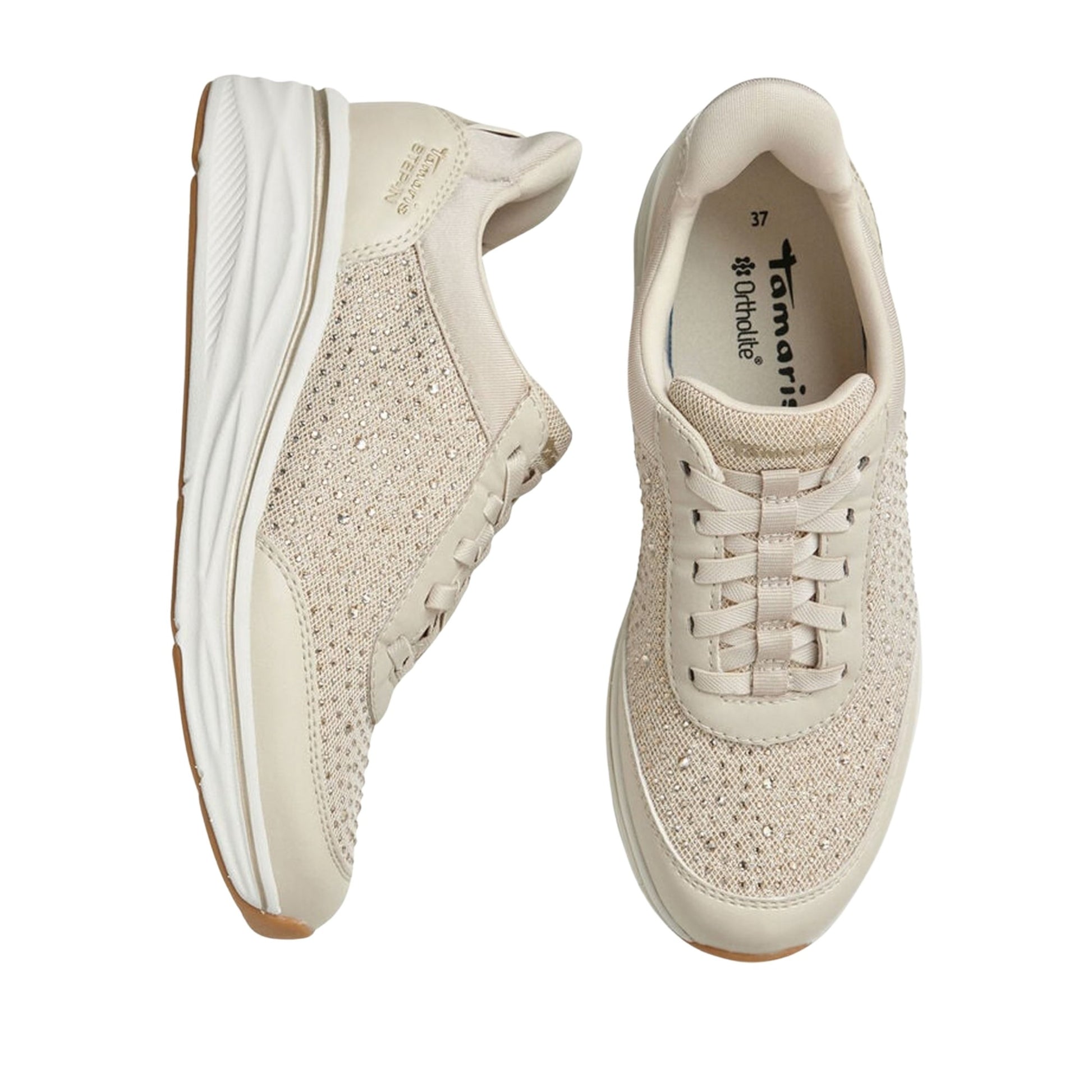 Women's Beige Fashion Sneakers