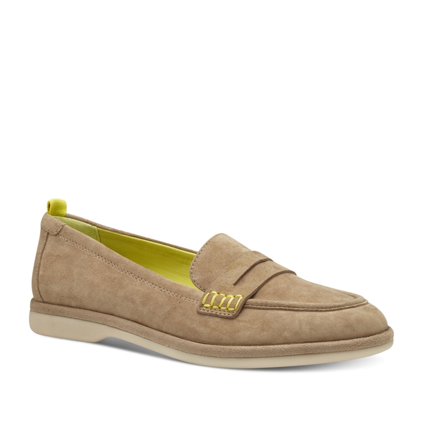 Women's Beige Moccasins