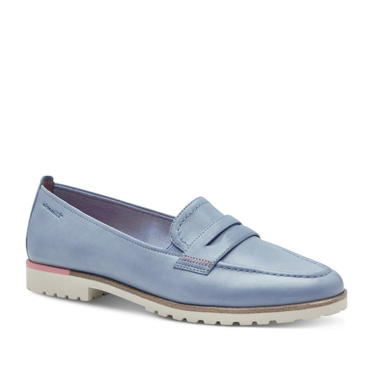 Women's Blue Moccasins