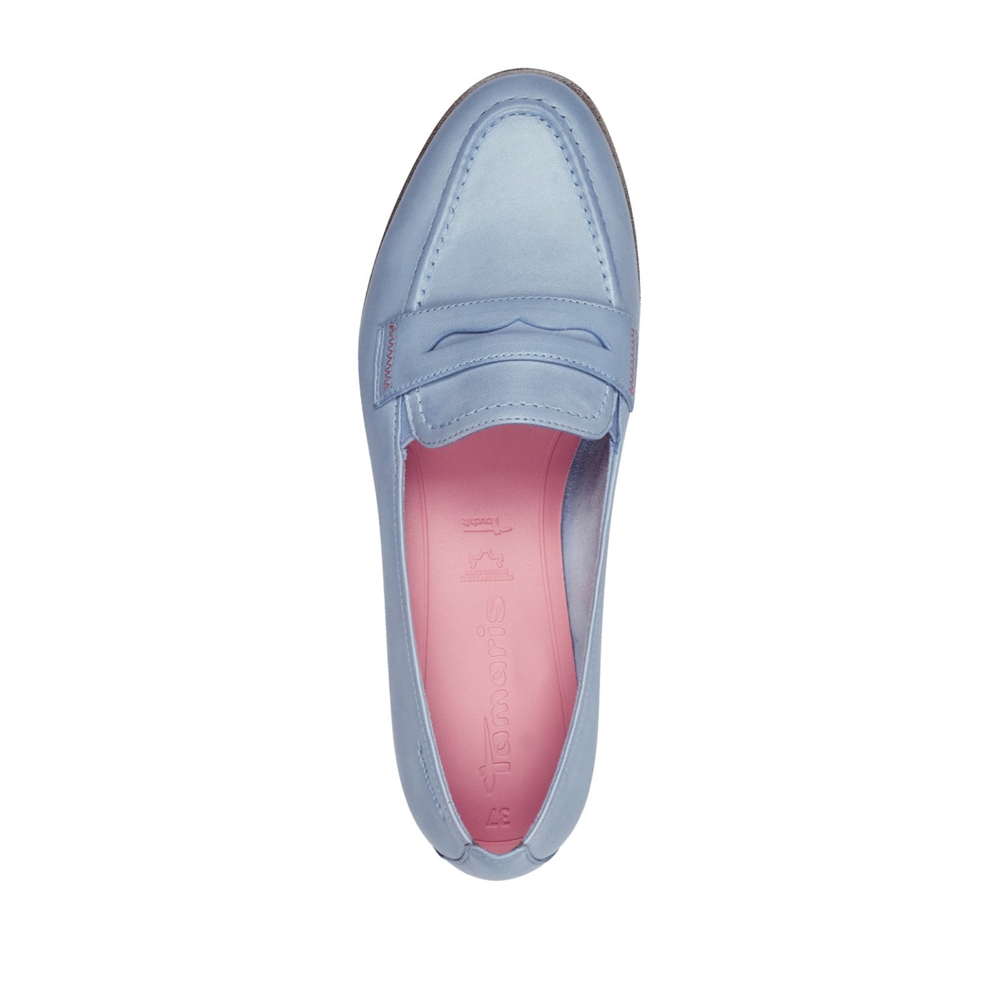 Women's Blue Moccasins