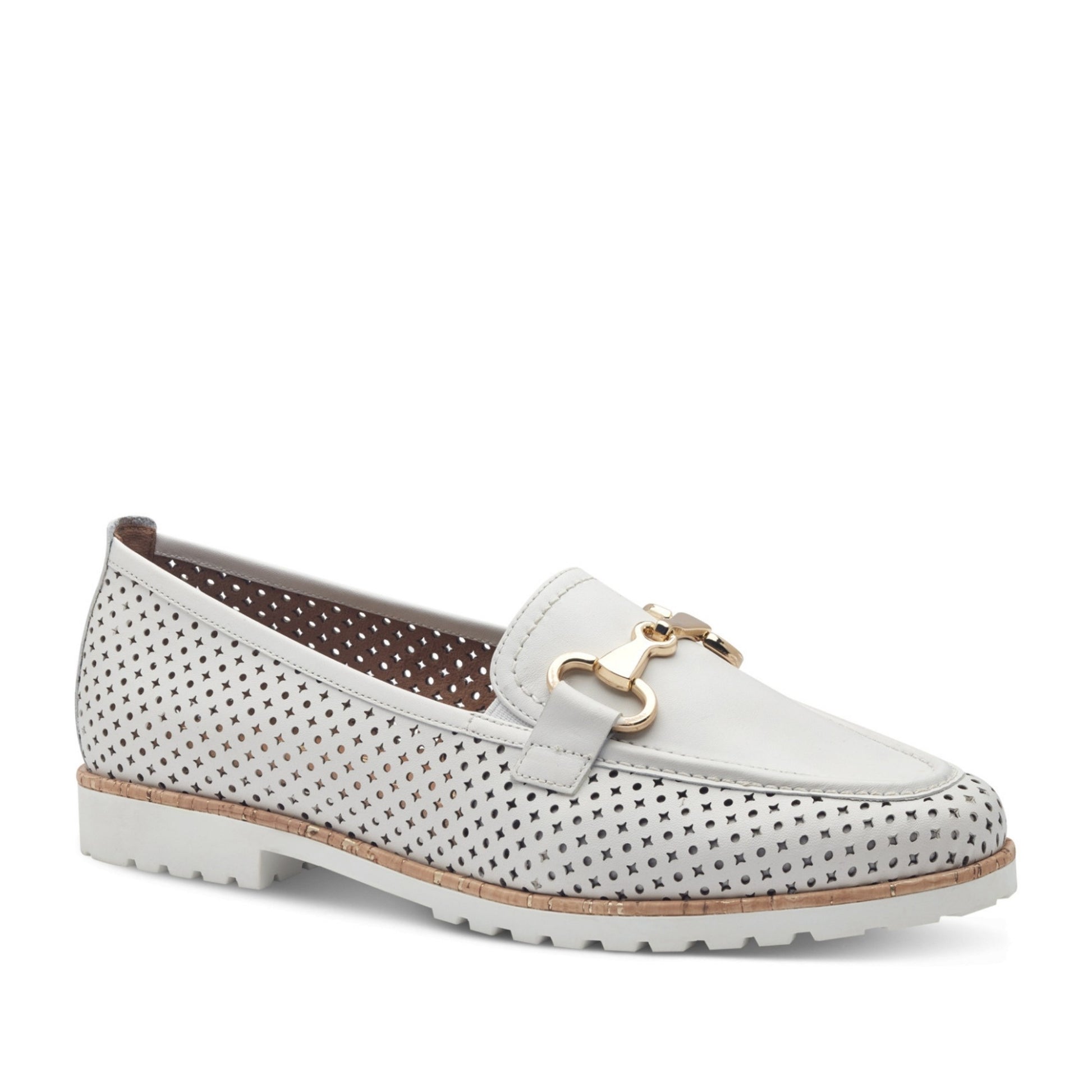 Women's White Moccasins