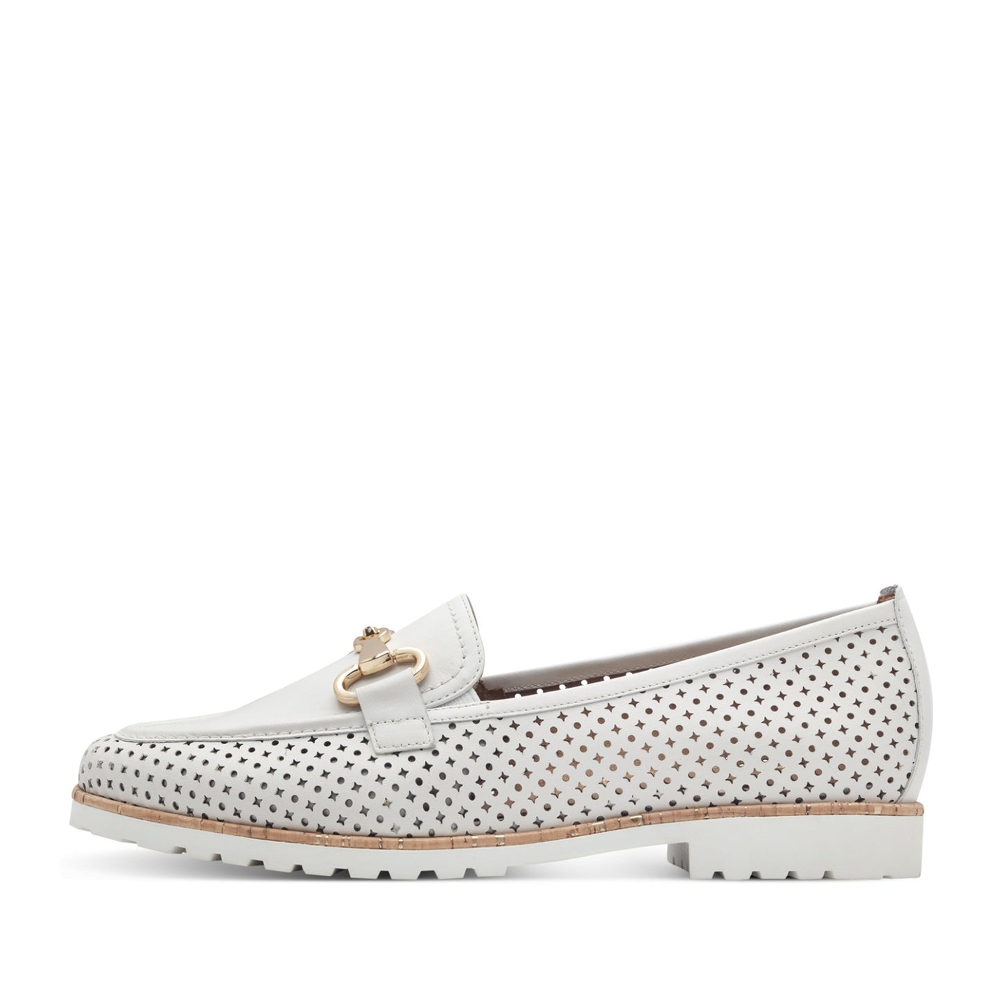 Women's White Moccasins
