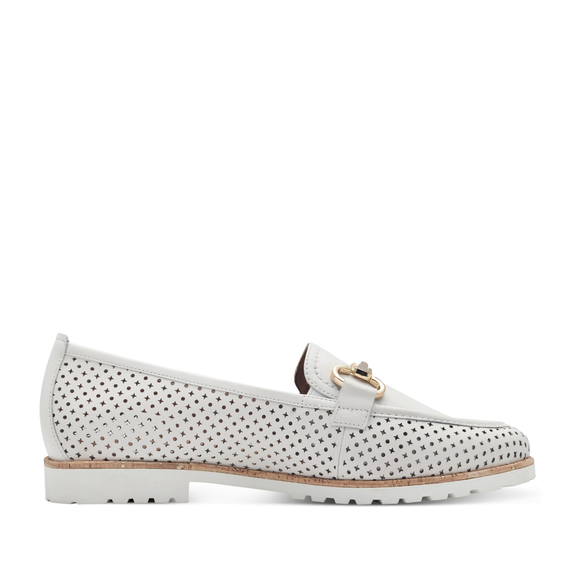 Women's White Moccasins