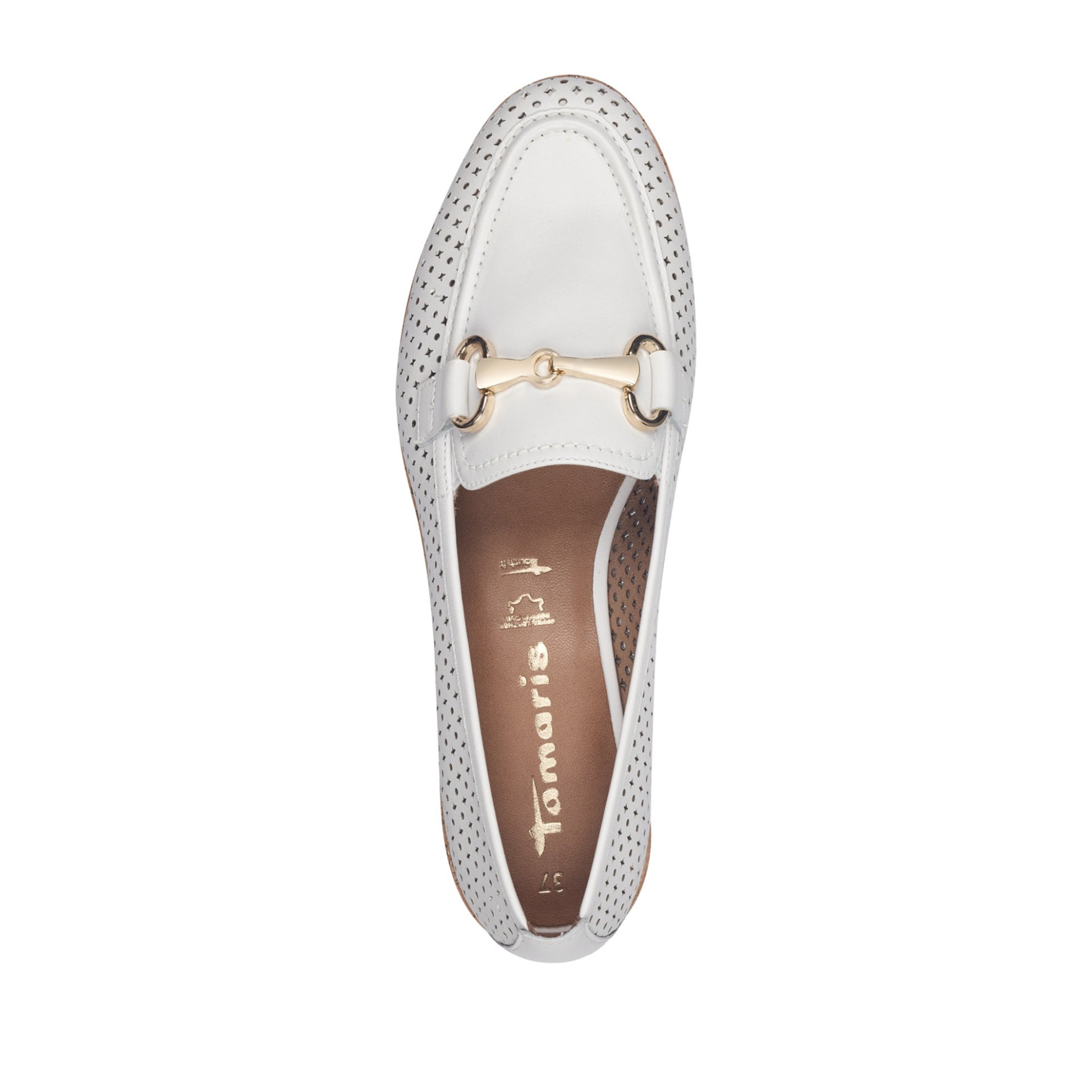 Women's White Moccasins