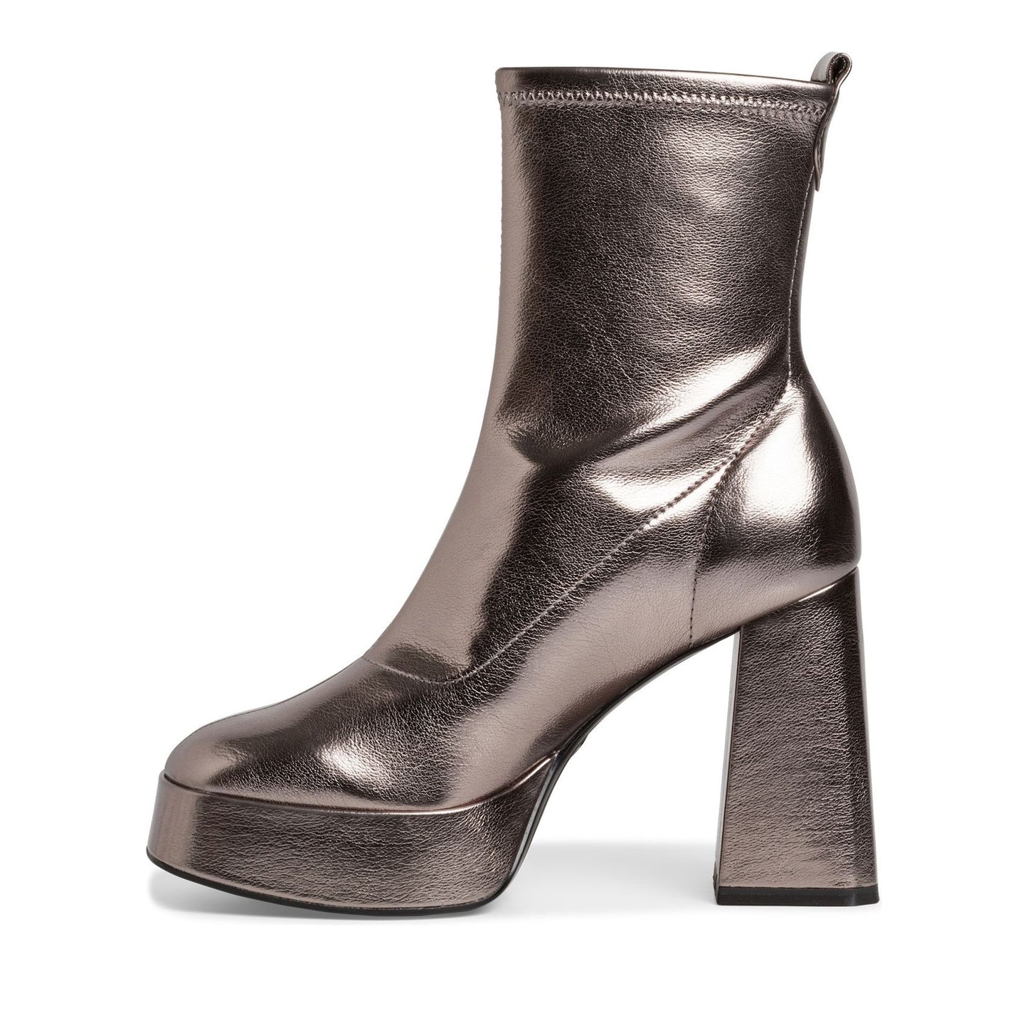 Women's Silver Dress Ankle Boots
