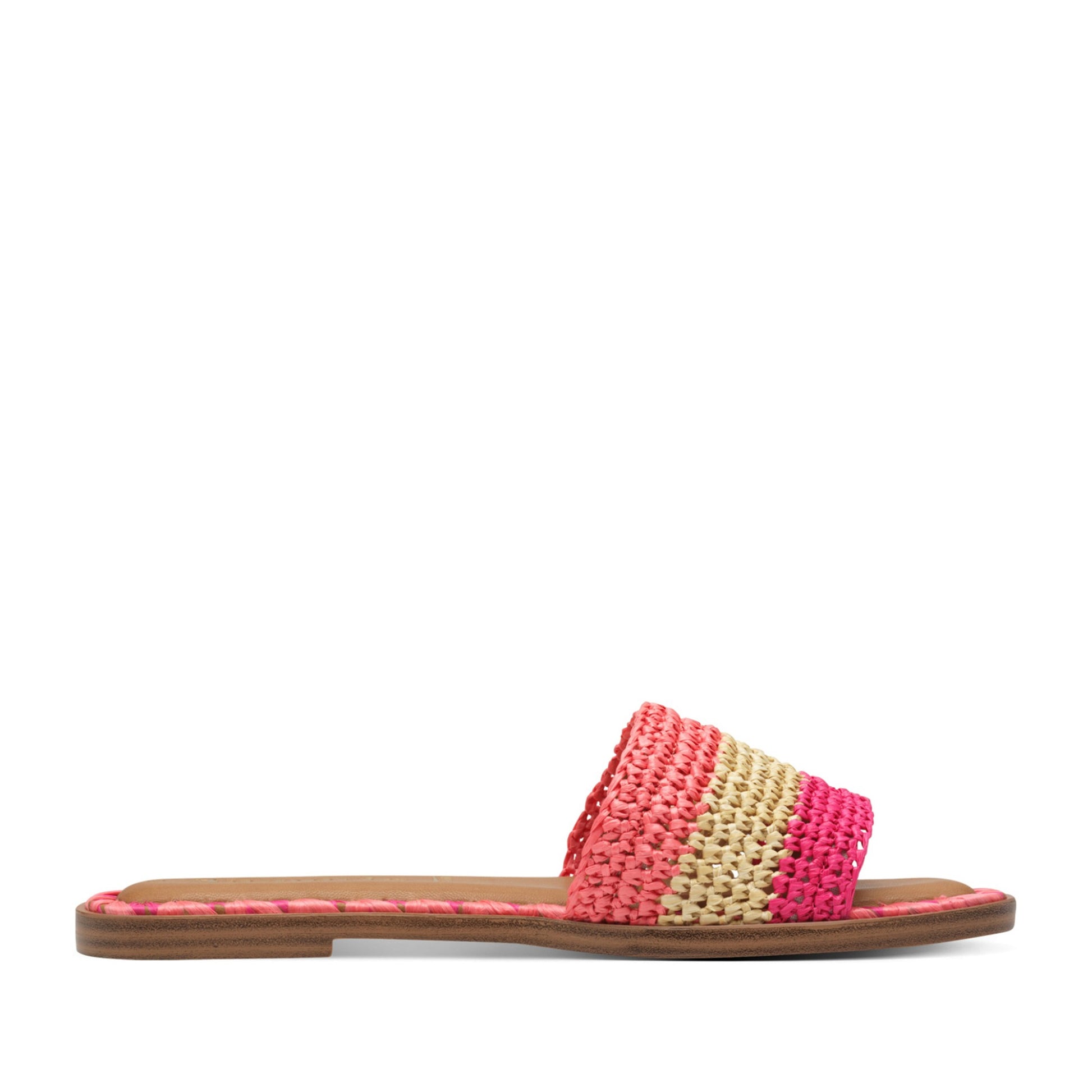 Women's Multicolor Open-Toe Slippers