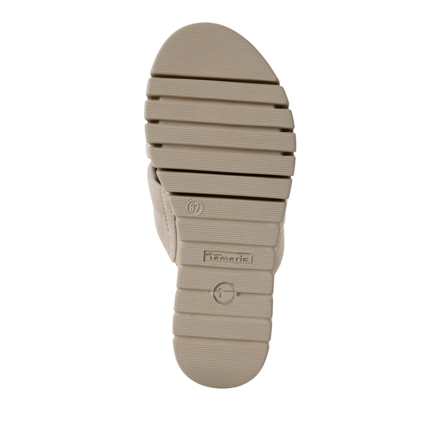 Women's Beige Open-Toe Slippers