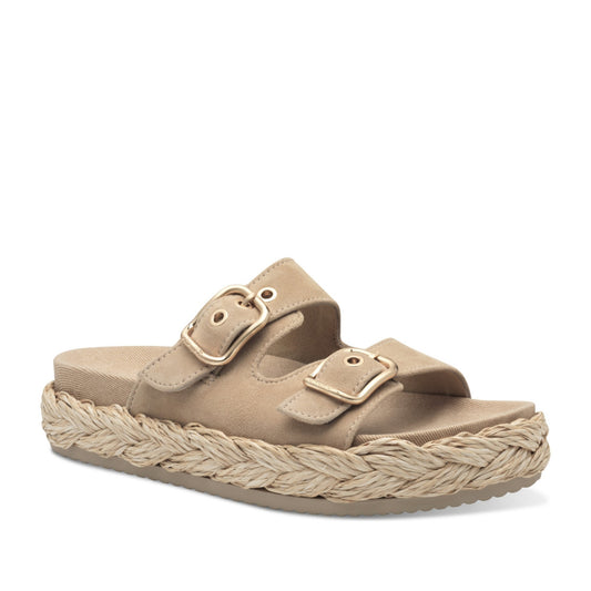 Women's Beige Mule Slippers