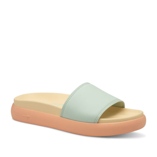 Women's Blue Open-Toe Slippers