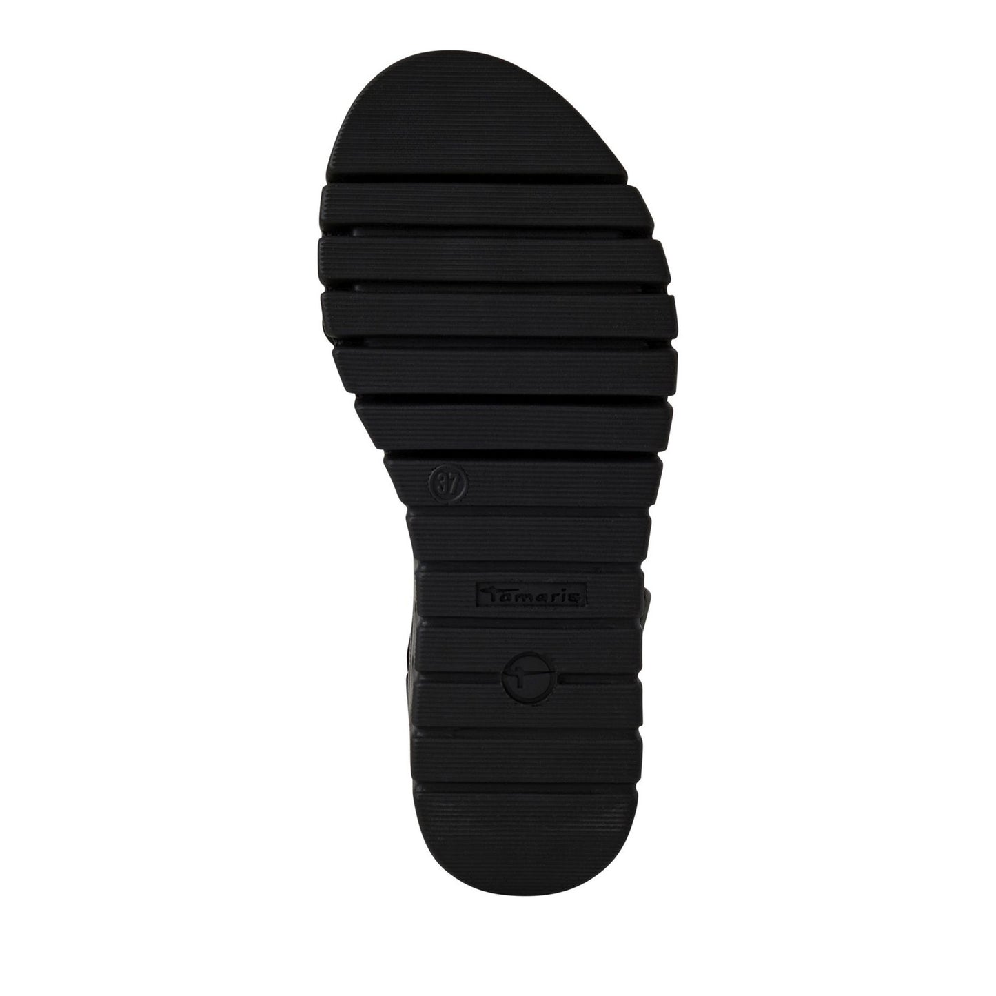 Women's Black Wedge Wedge Sandals