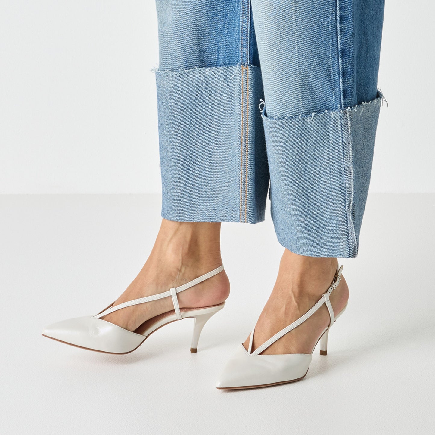 Women's White Dress Pumps
