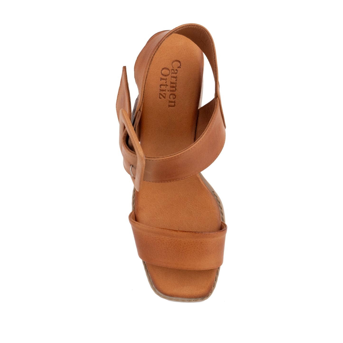 Women's Brown Open-Toe Pumps