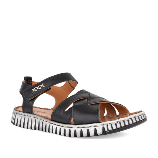 Women's Black Open-Toe Sandals
