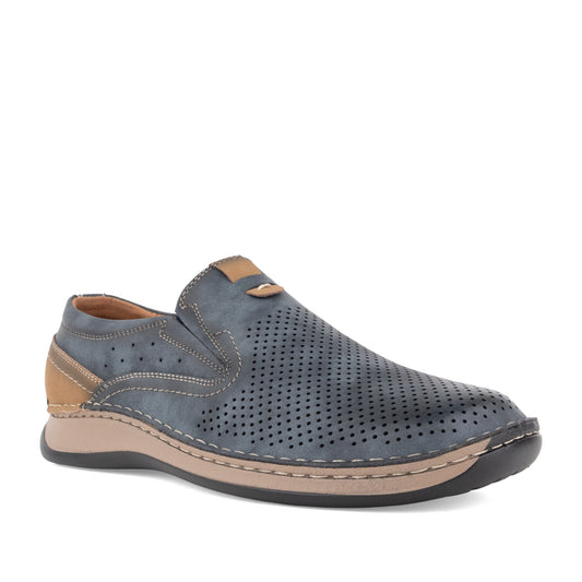 Men's Blue Wedge Fashion Sneakers