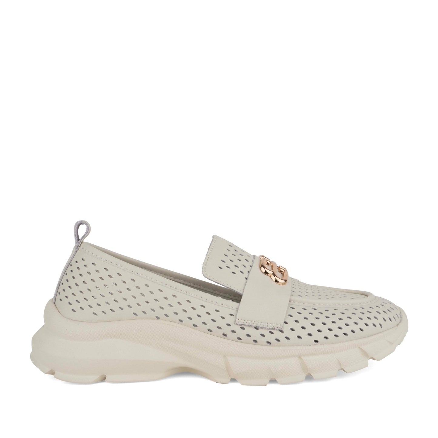 Women's Beige Wedge Fashion Sneakers