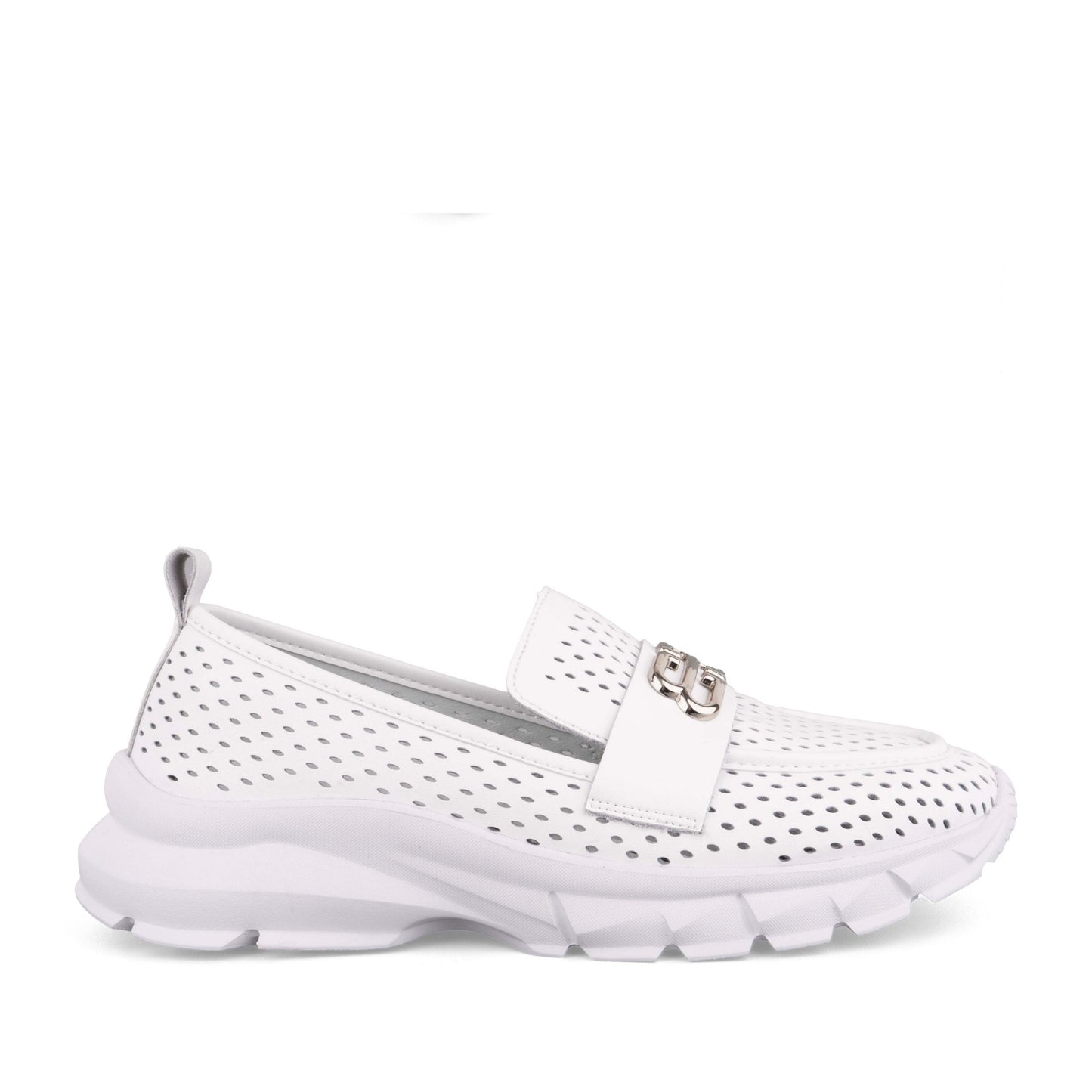 Women's White Wedge Fashion Sneakers