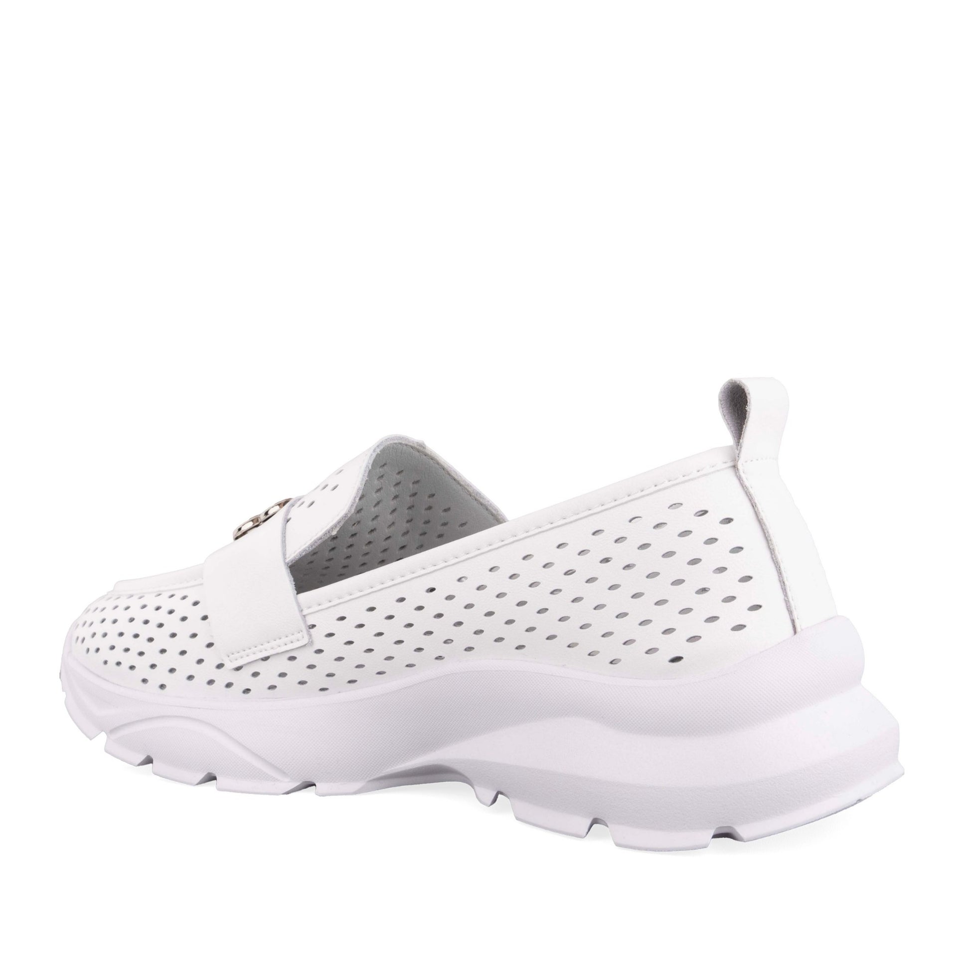 Women's White Wedge Fashion Sneakers