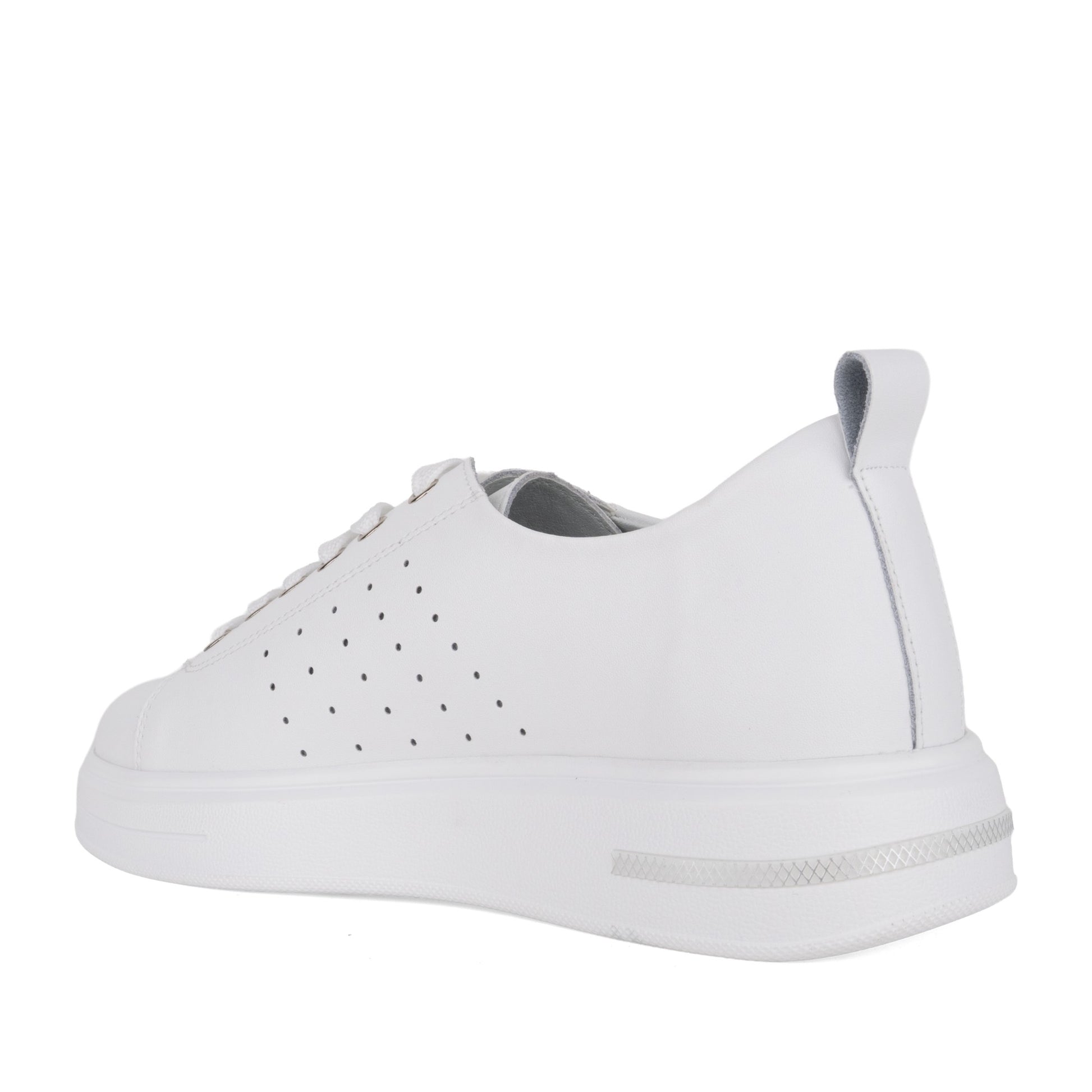 Women's White Wedge Fashion Sneakers