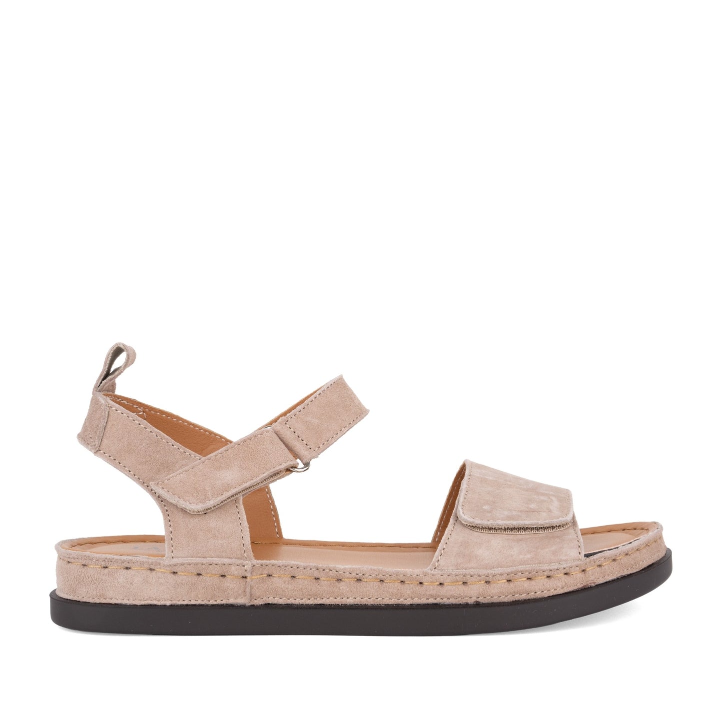 Women's Beige Wedge Open-Toe Sandals
