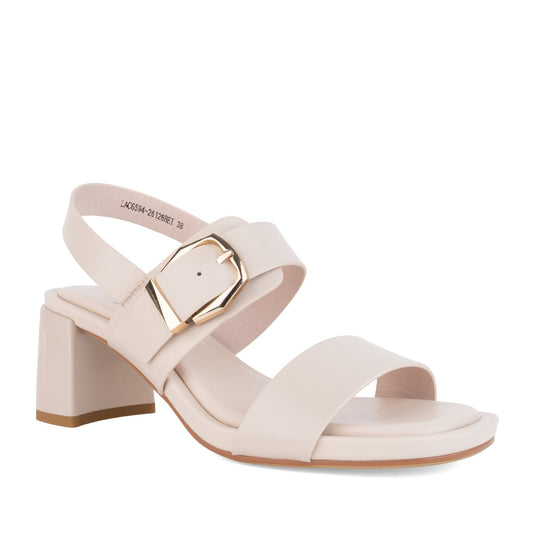 Women's Beige Dress Open-Toe Sandals