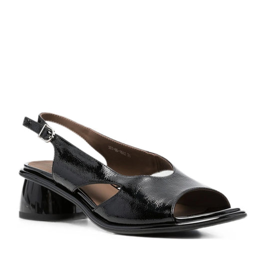 Women's Black Dress Open-Toe Sandals
