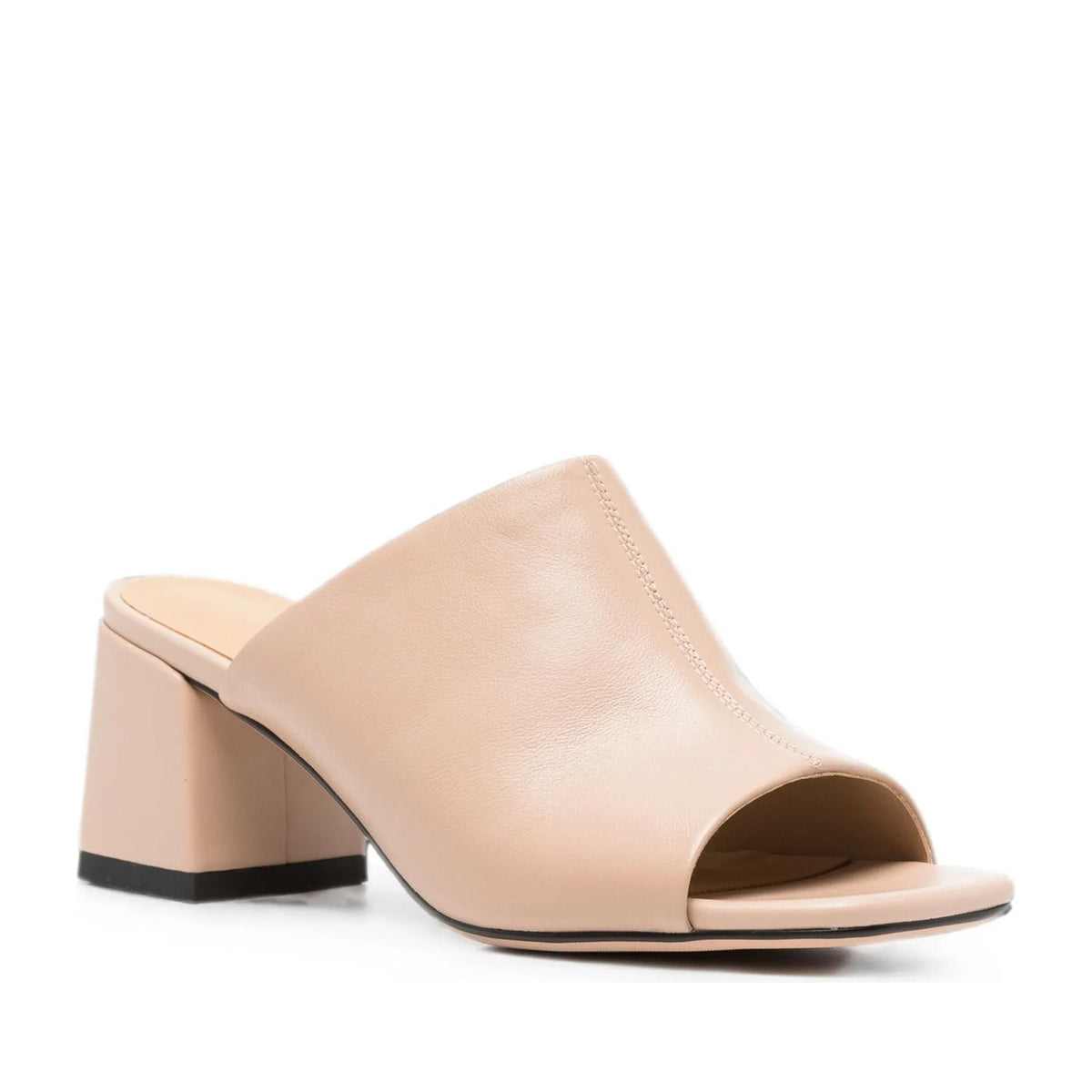 Women's Beige Open-Toe Slippers