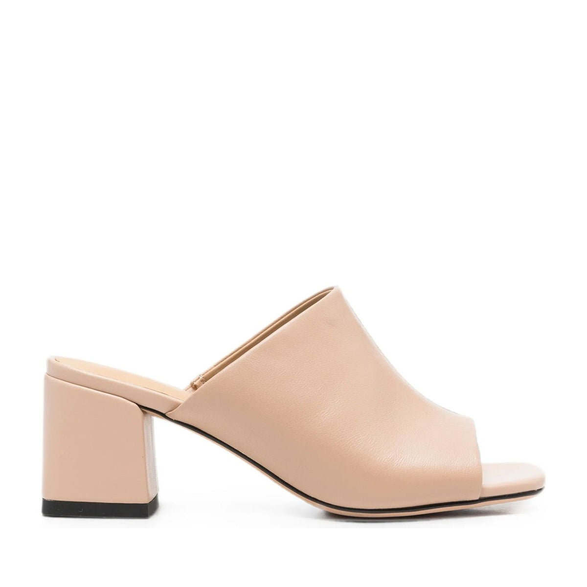 Women's Beige Open-Toe Slippers