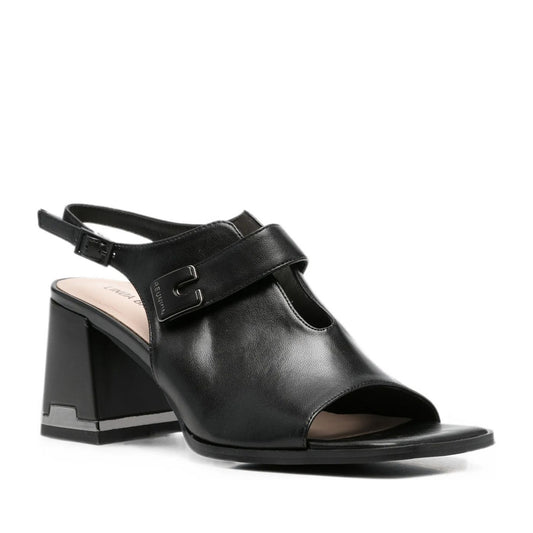 Women's Black Dress Open-Toe Sandals