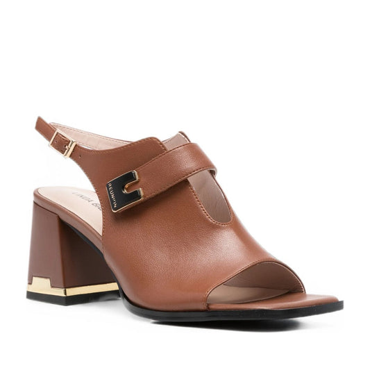 Women's Brown Dress Open-Toe Sandals