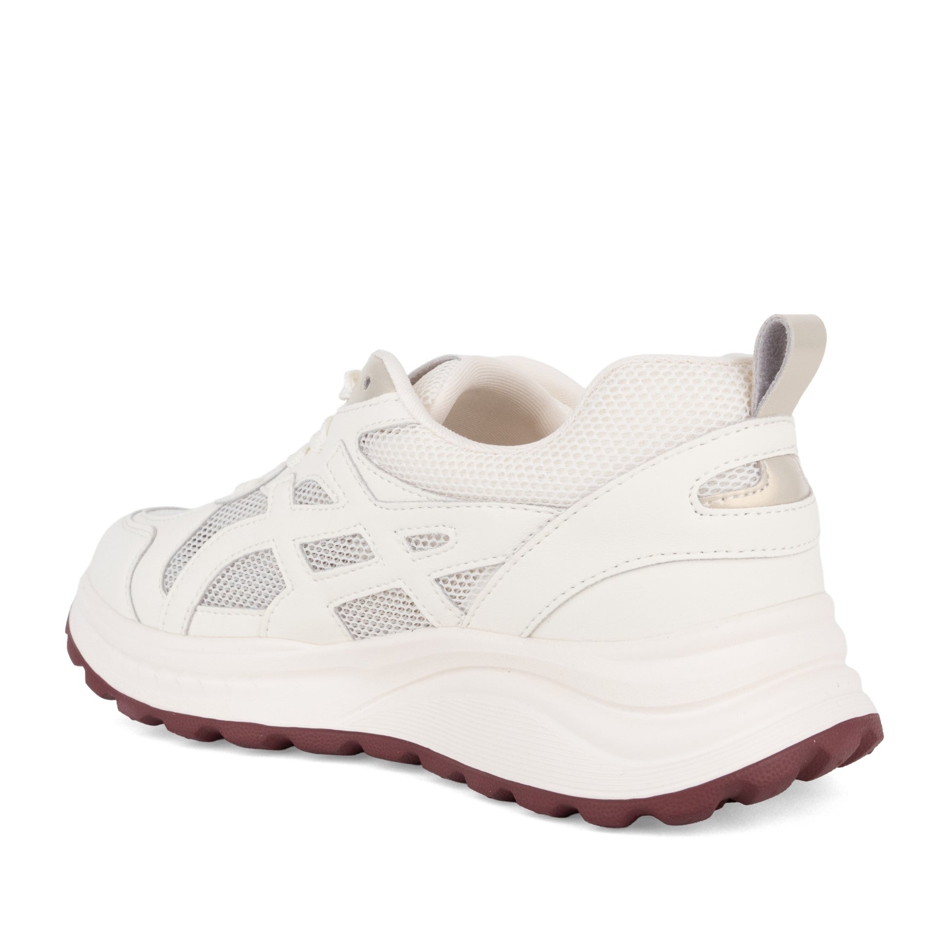 Women's Beige Wedge Fashion Sneakers