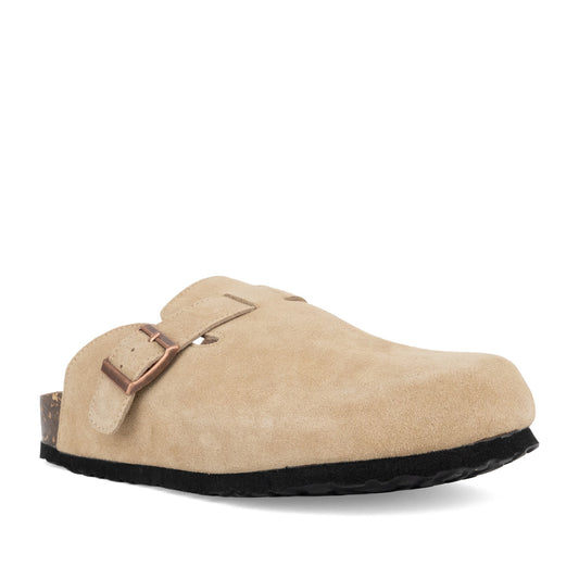 Women's Beige Mule Slippers