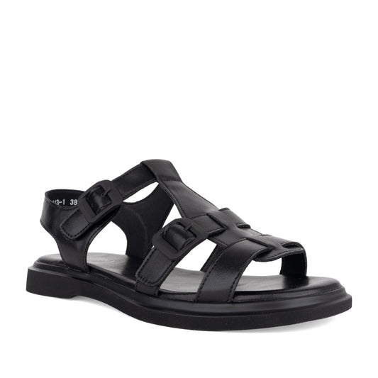 Women's Black Open-Toe Sandals