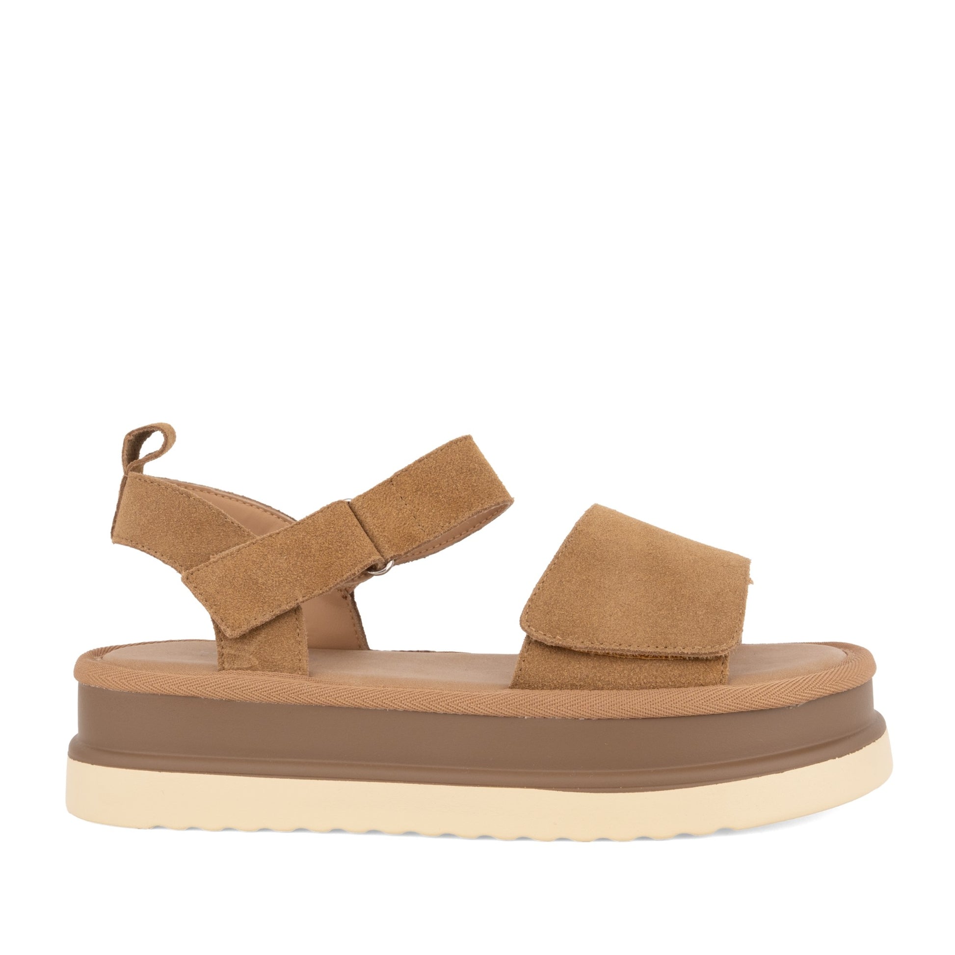 Women's Brown Wedge Open-Toe Sandals