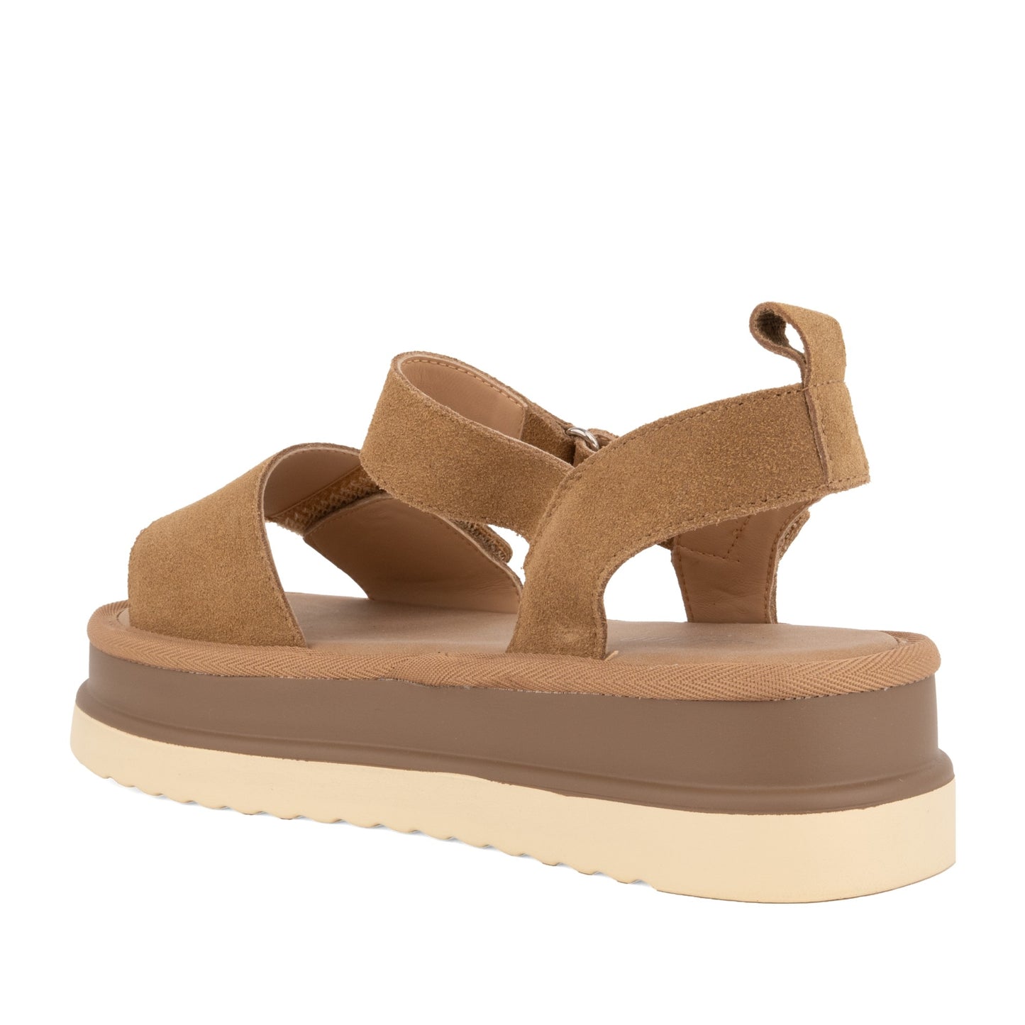 Women's Brown Wedge Open-Toe Sandals