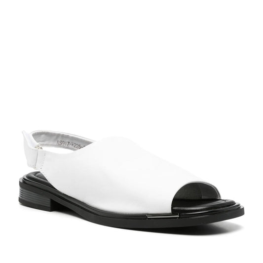 Women's White Open-Toe Sandals