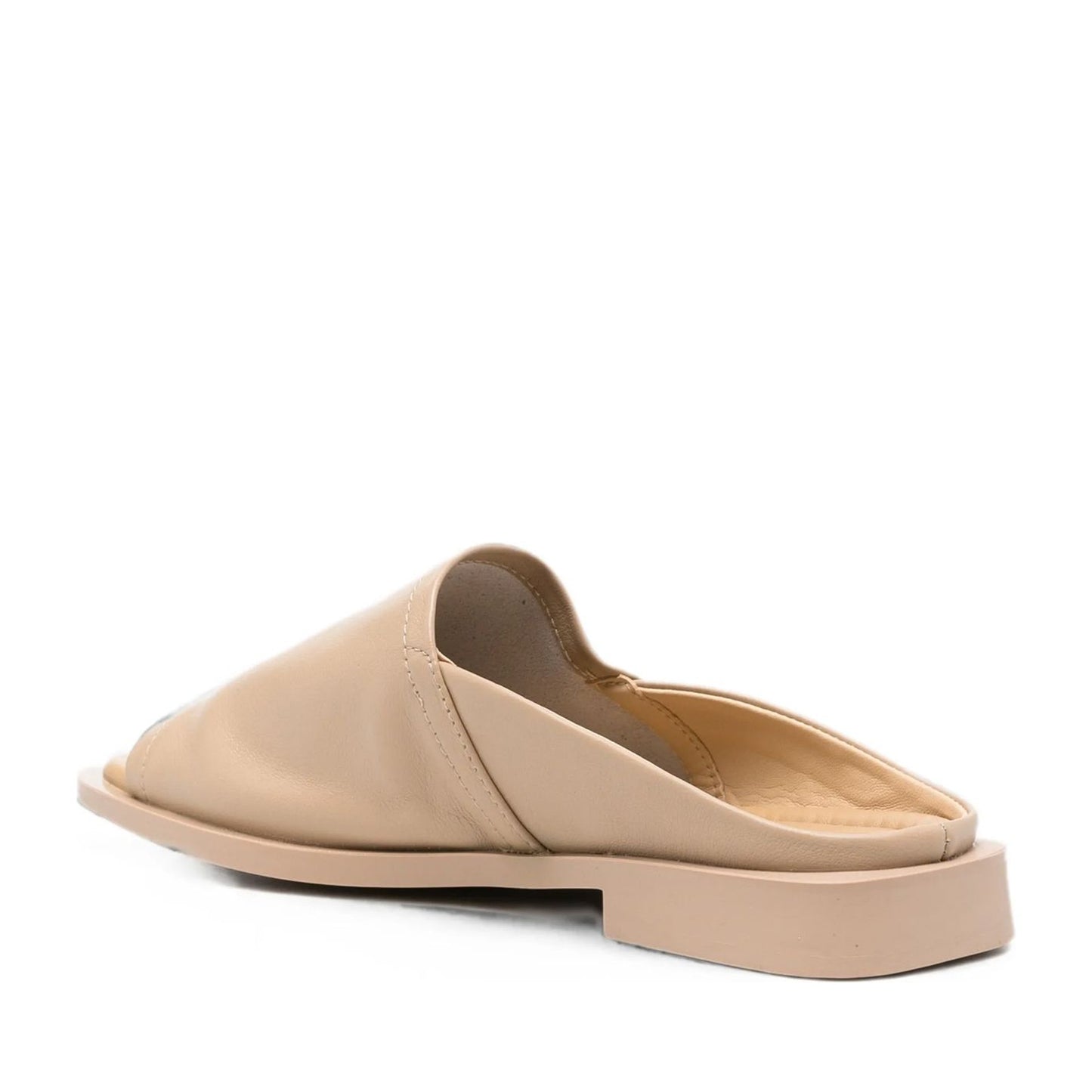 Women's Beige Open-Toe Slippers