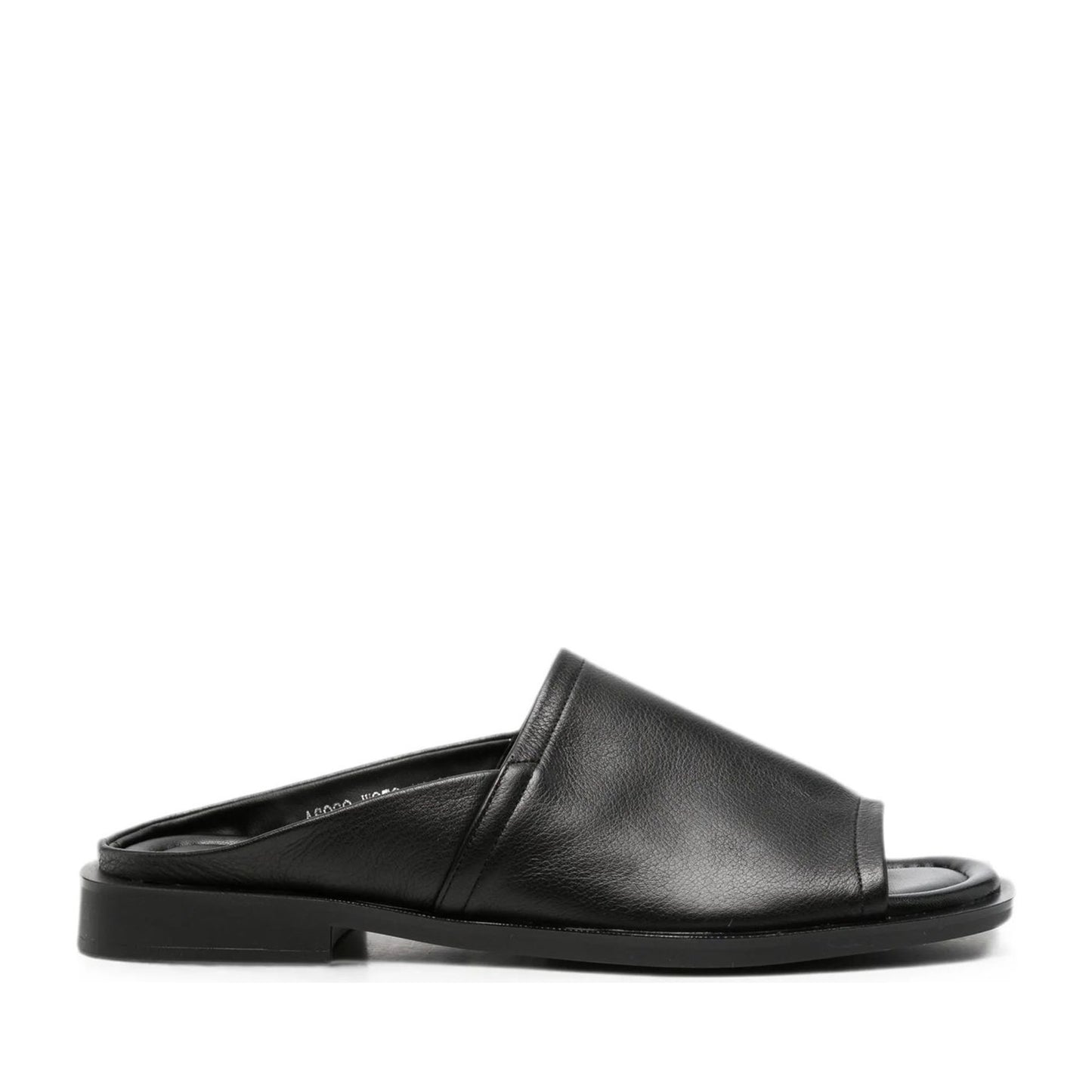 Women's Black Open-Toe Slippers