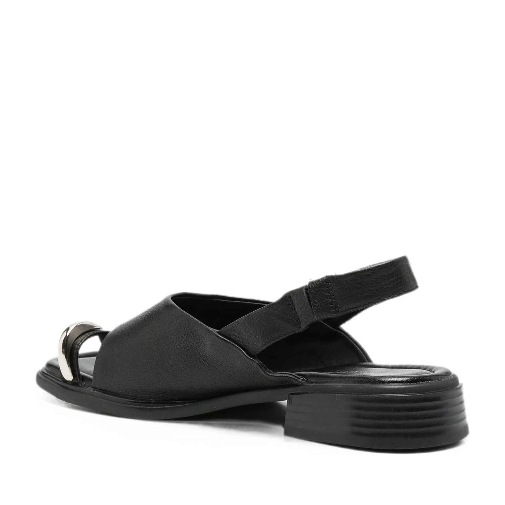 Women's Black Open-Toe Sandals