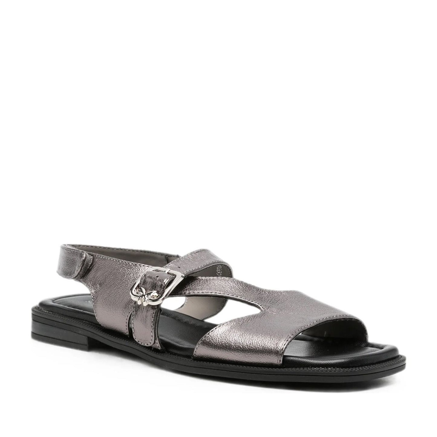 Women's Silver Open-Toe Sandals