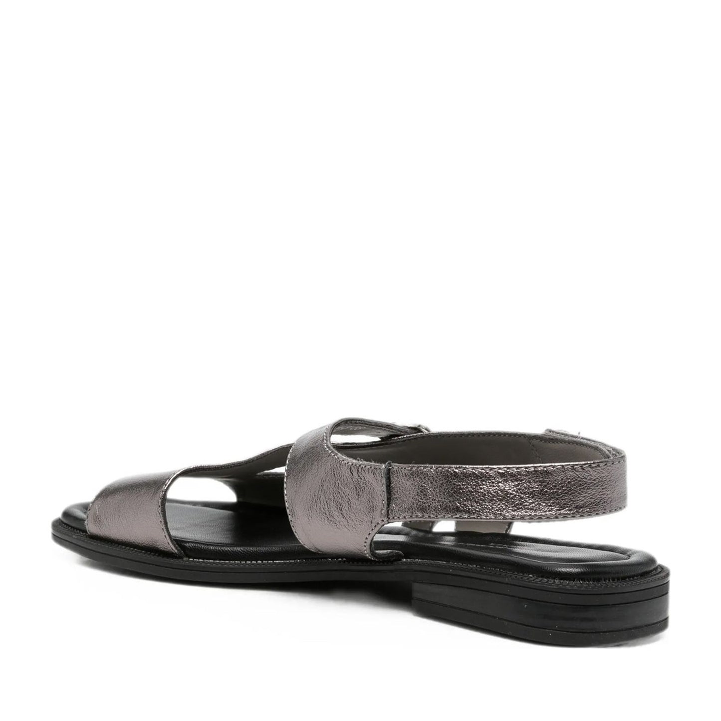 Women's Silver Open-Toe Sandals