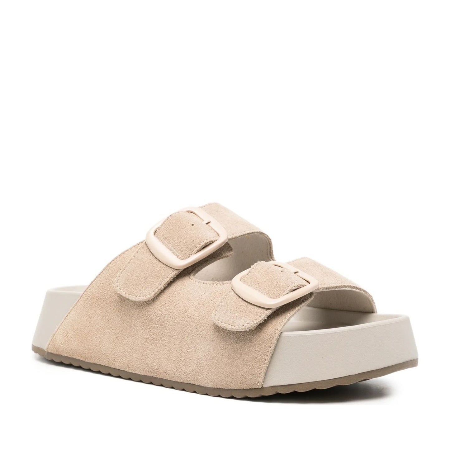 Women's Gray Wedge Open-Toe Slippers