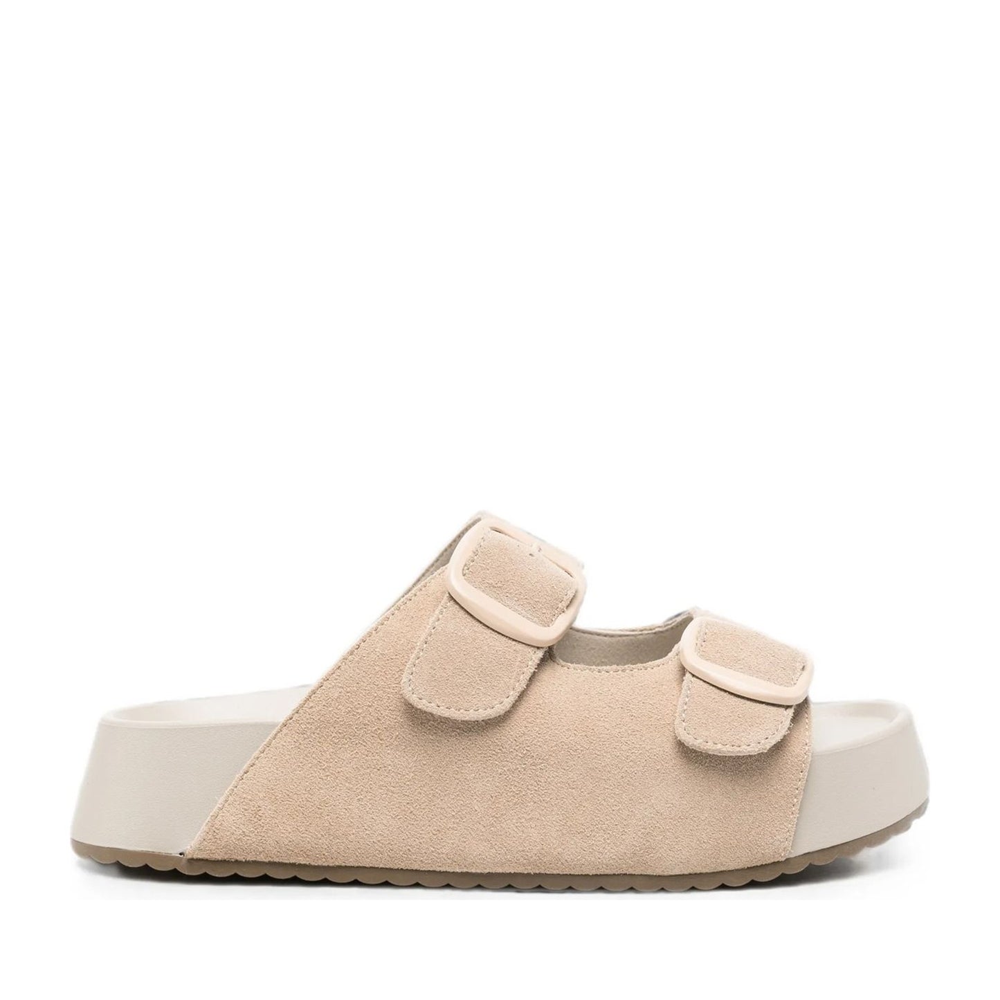 Women's Gray Wedge Open-Toe Slippers
