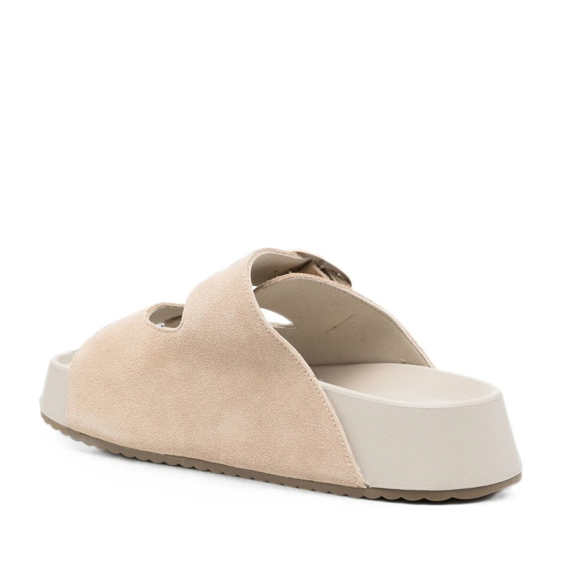 Women's Gray Wedge Open-Toe Slippers