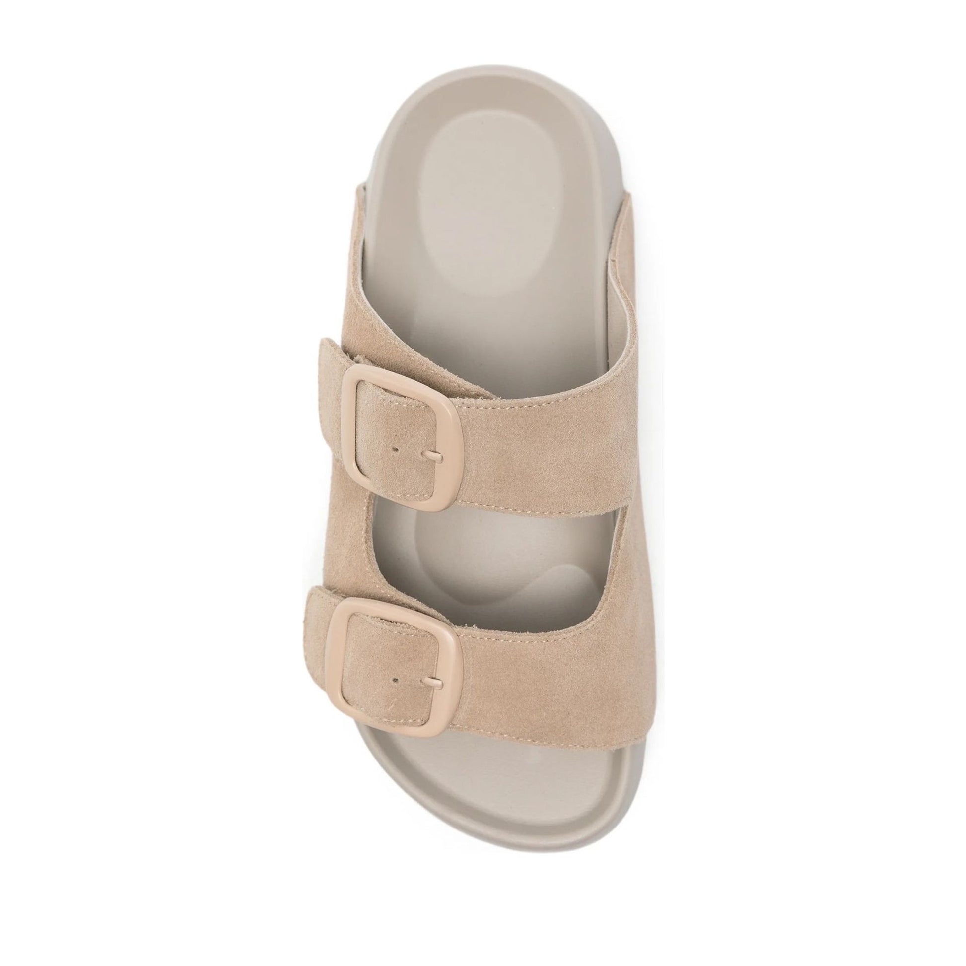 Women's Gray Wedge Open-Toe Slippers