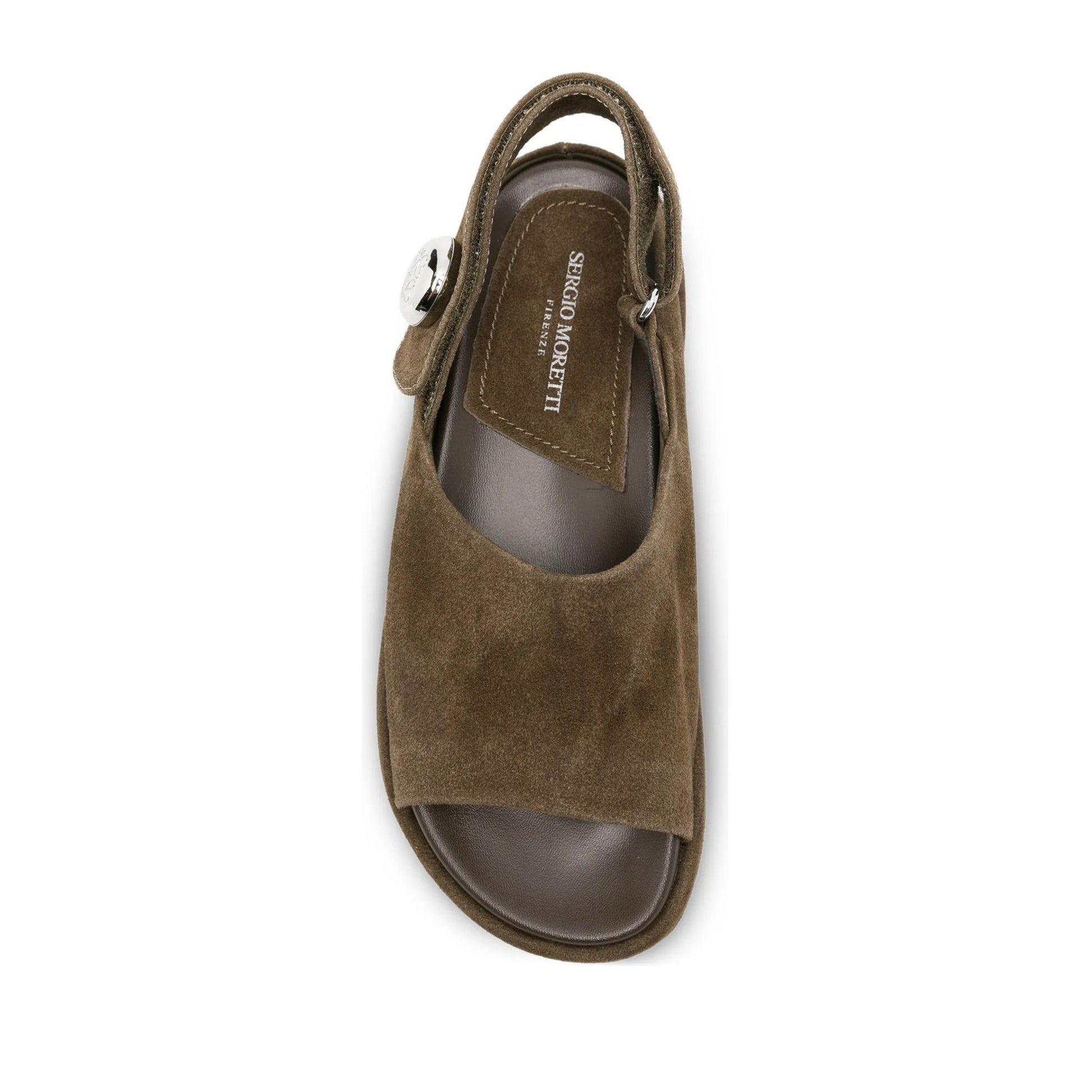 Women's Green Wedge Open-Toe Sandals