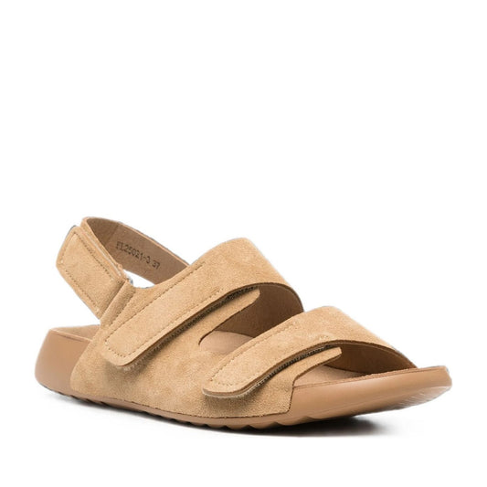 Women's Beige Wedge Open-Toe Sandals