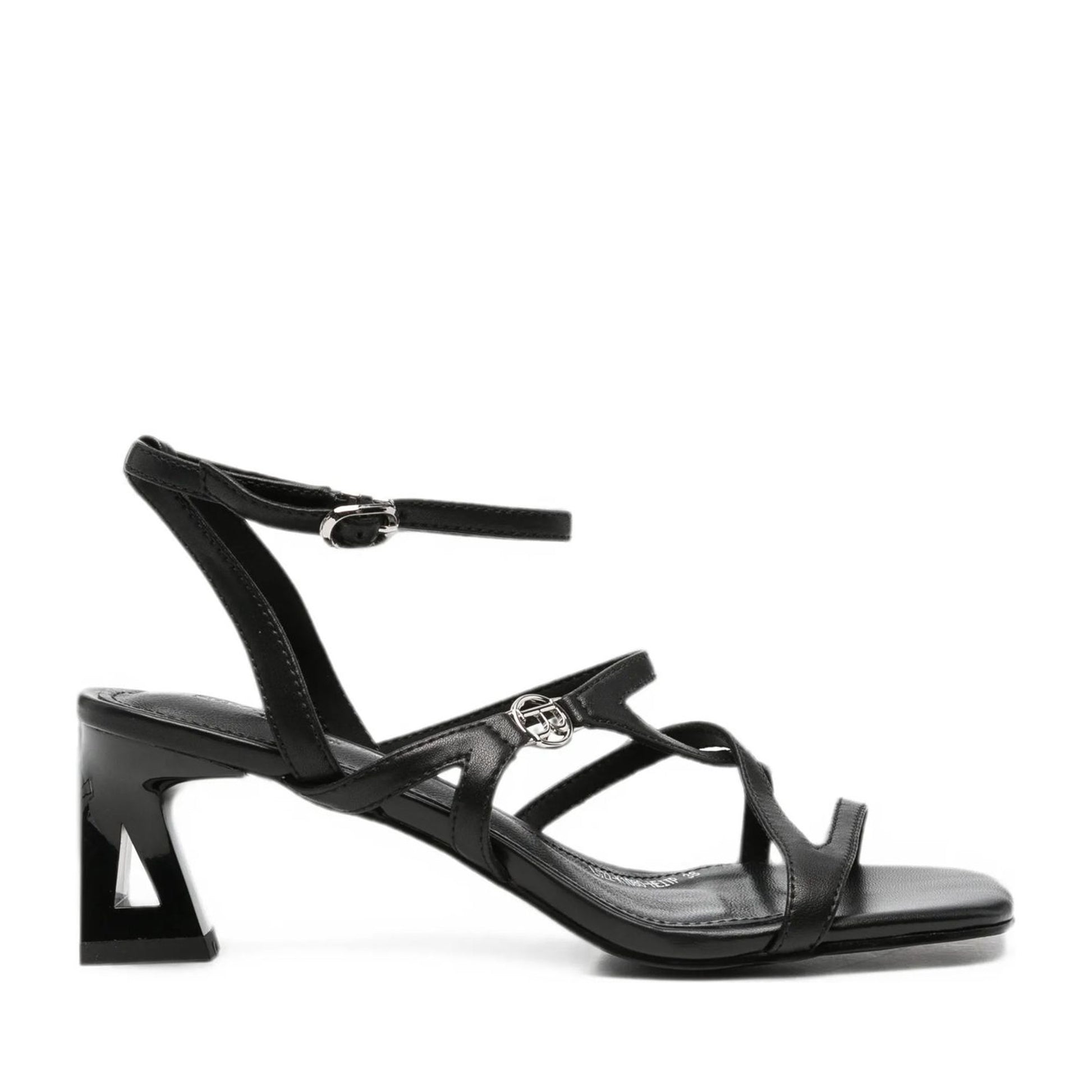 Women's Black Dress Open-Toe Pumps