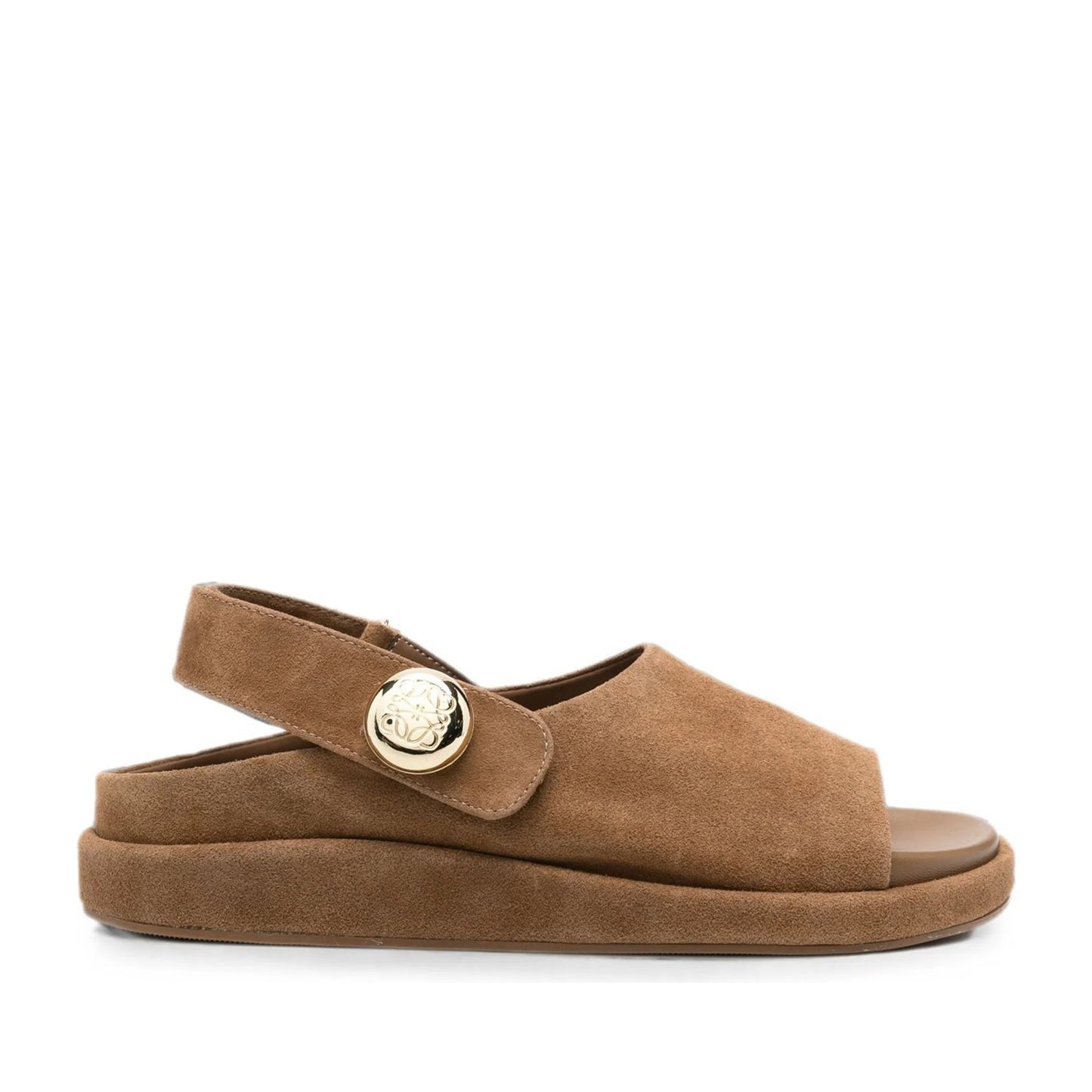 Women's Brown Wedge Open-Toe Sandals